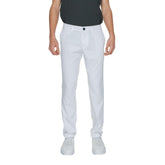Armani Exchange White Cotton Pant -   -  Armani Exchange.